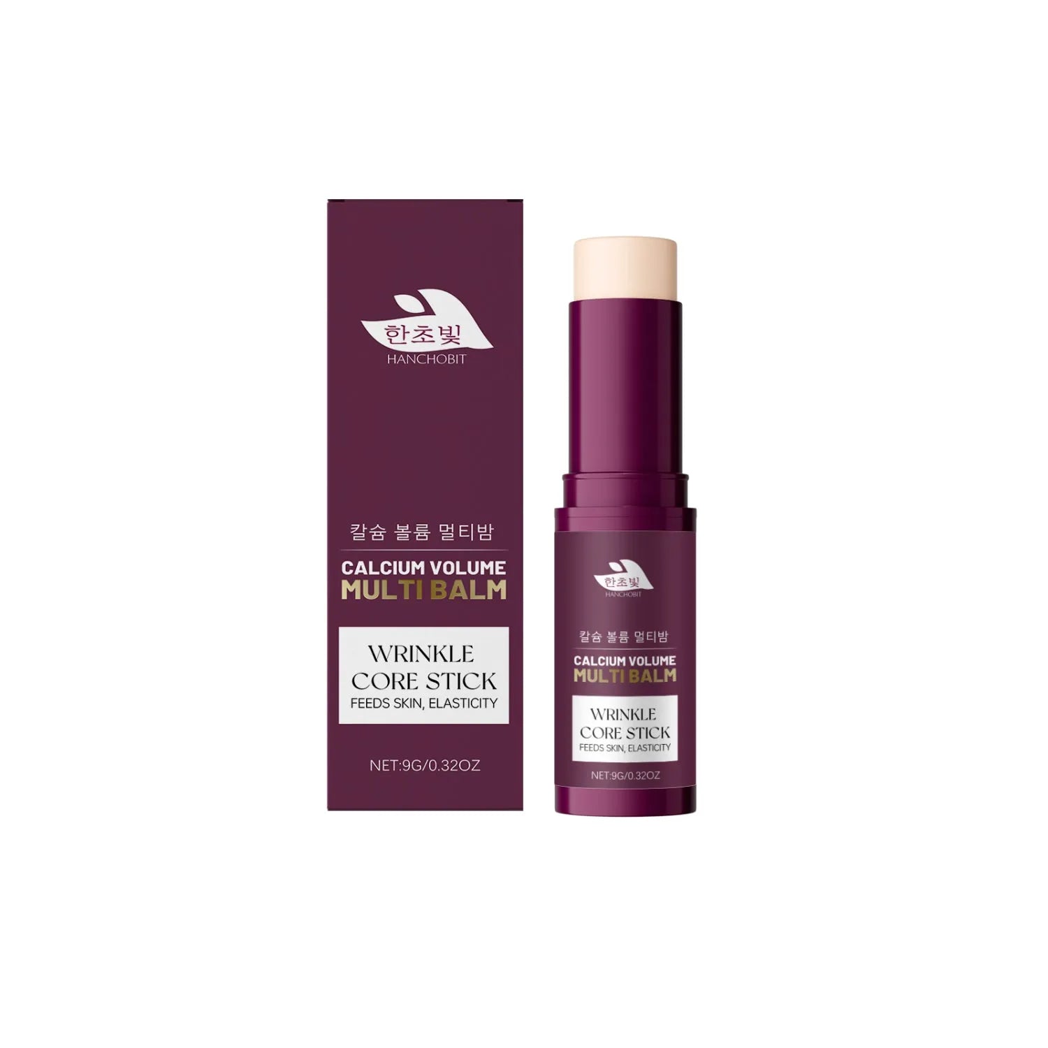 Multi-effect moisturizing cream stick 9g with vitamin C and collagen in a white twist-up tube