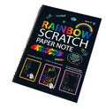 Large format children's scratch art paper with scraper tool for DIY creative painting