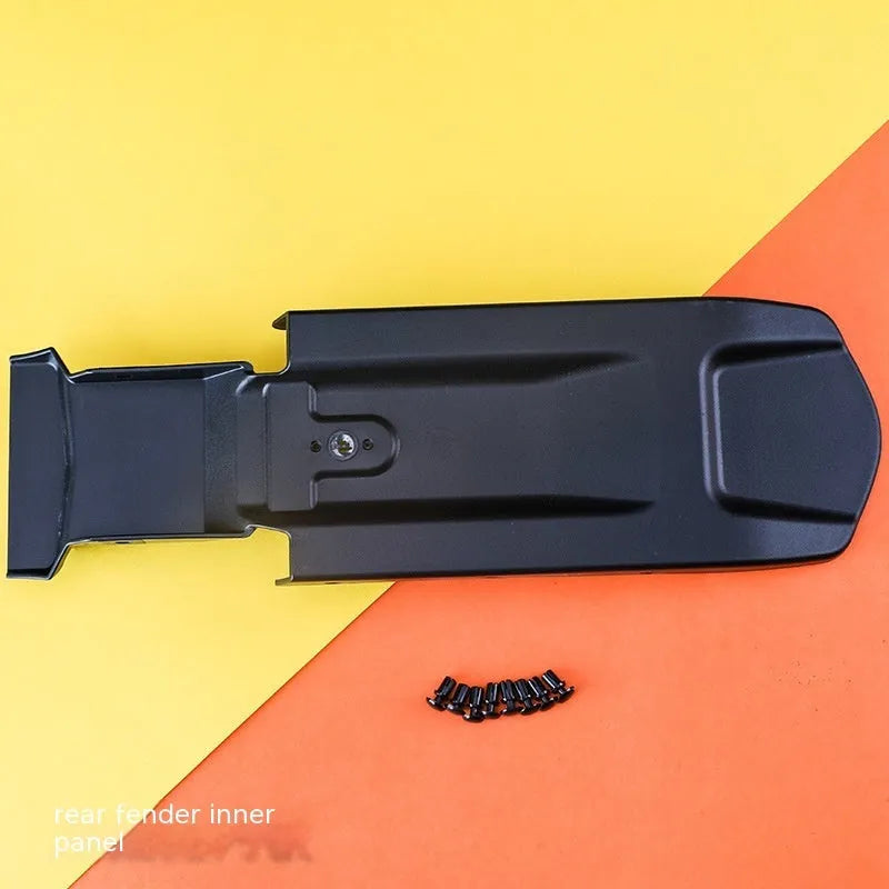 Carbon fibre tail mudguard kit for Light Bee electric off-road bicycle, showing lengthened rear fender.