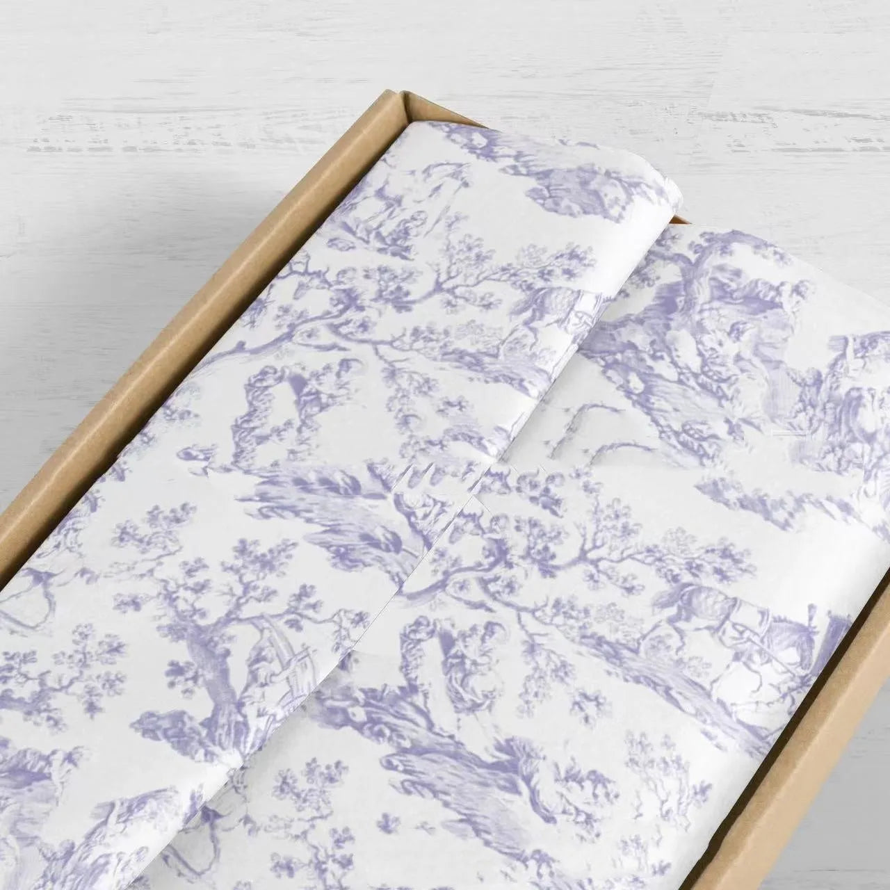 French romance mg tissue paper in retro style measuring 50x70cm in pink purple colour