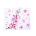 Cherry blossom flower pattern car sticker in two size options on a vehicle window.