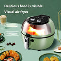 8-litre air fryer oven with visible window and mechanical button control panel