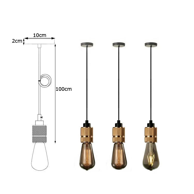 DIY retro chandelier assembly kit with electropated aluminium lamp holder in chrome, gold, rose gold, and shiny black finishes
