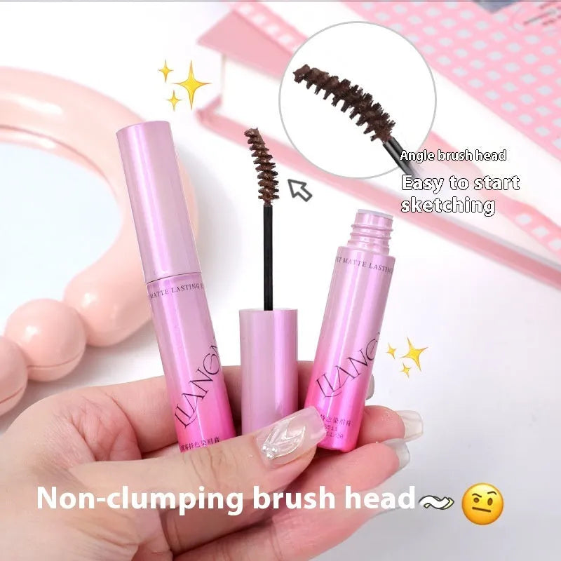 Dual-use eyebrow cream and powder cosmetic in a pot with 4.5g net content.
