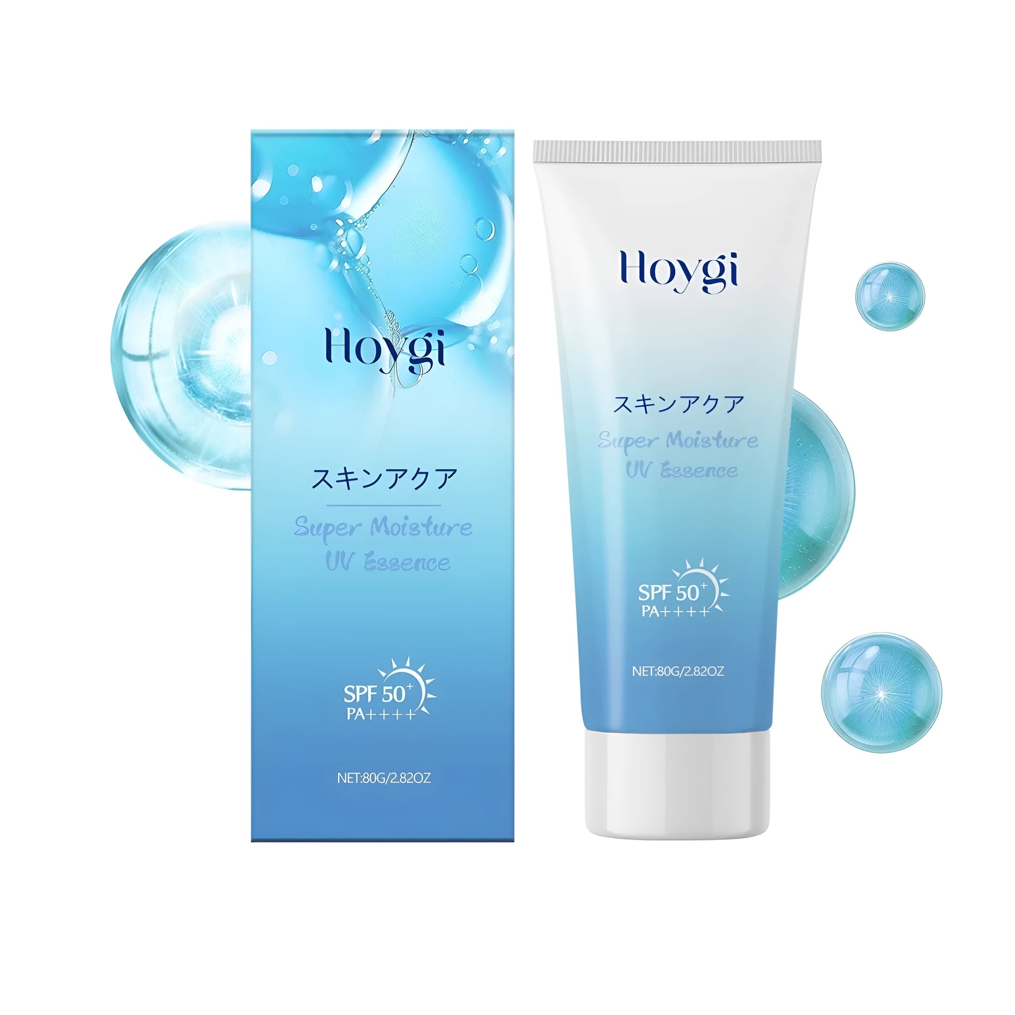 80g tube of moisturising sunscreen with hyaluronic acid and titanium dioxide for daily UV protection