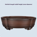 Classical purple clay bonsai flower pot with 50cm diameter for indoor plant display