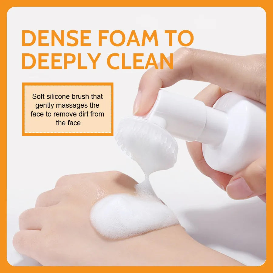 Turmeric cleansing mousse facial cleaning pad set with 30 pads, ginger soap, and skincare accessories