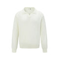 Loose fit black acrylic fibre blend pullover sweater on a hanger.