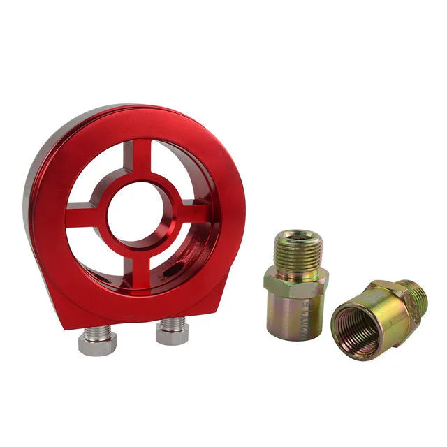 Aluminium oil pressure gauge adapter in multiple colours for universal automotive applications