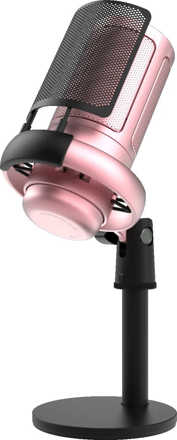 RGB condenser USB microphone for computer recording and live streaming in black colour