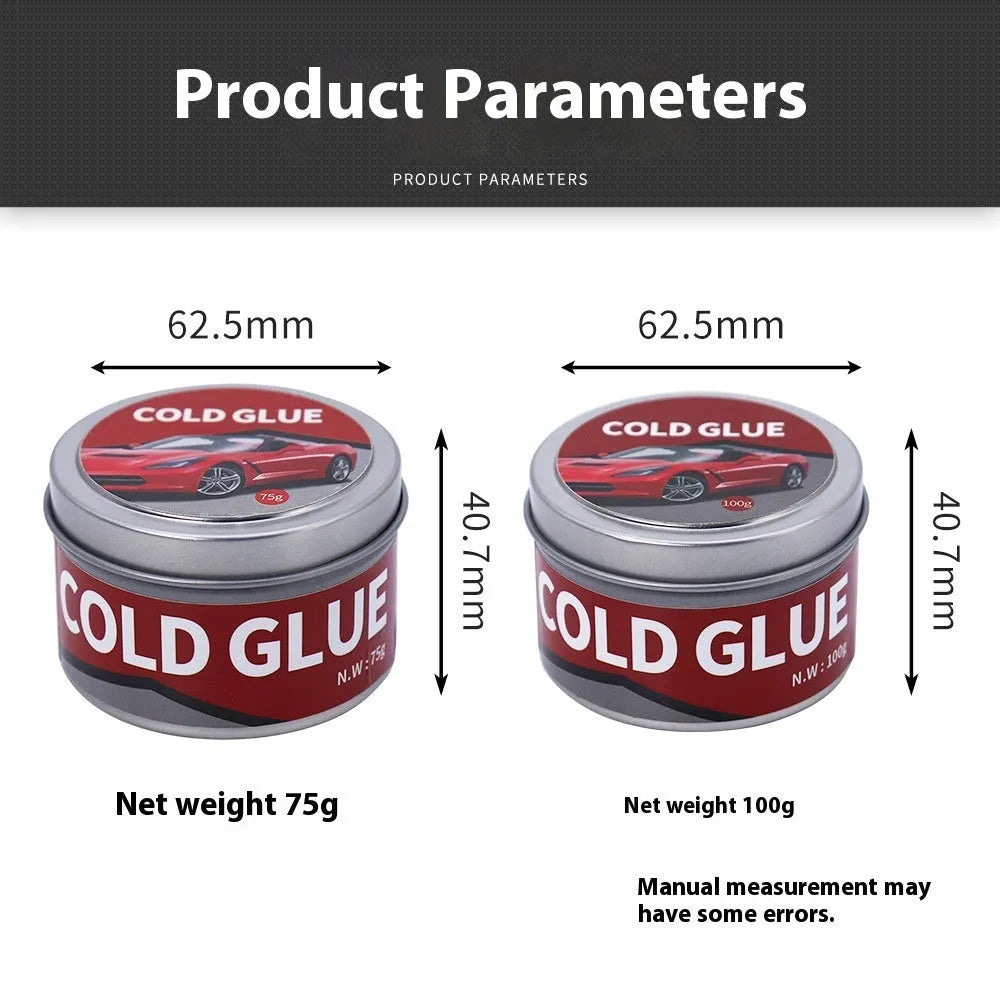 Special cold glue adhesive bottle for automobile depression repair in 75g and 100g specifications