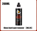 Glass oil film remover cleaning cream paste in container for car and window decontamination