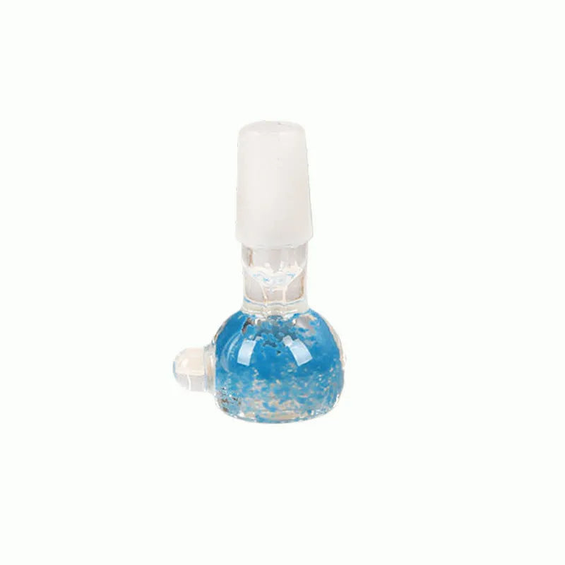 A 7cm coloured glass trumpet-shaped cigarette pipe on a plain background.