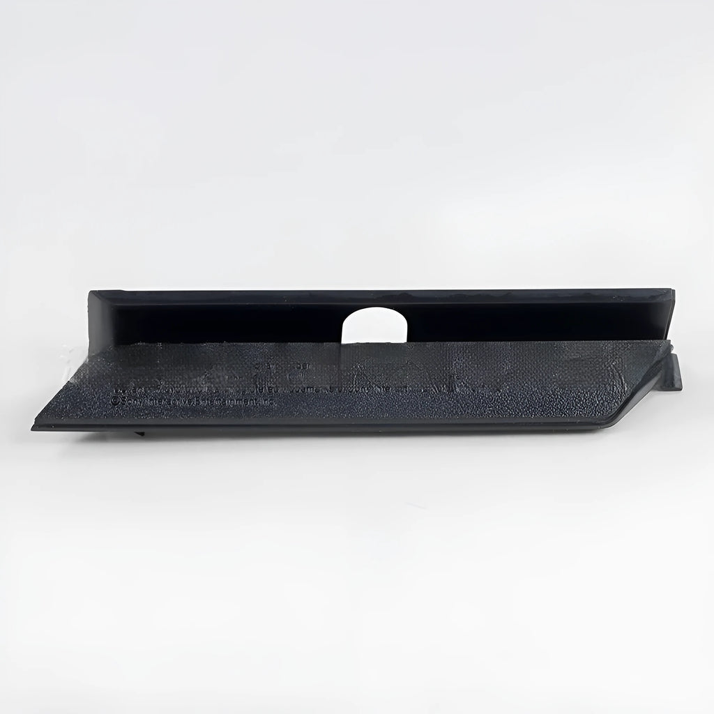 Black and white plastic hard disk baffle bin cover for internal drives.