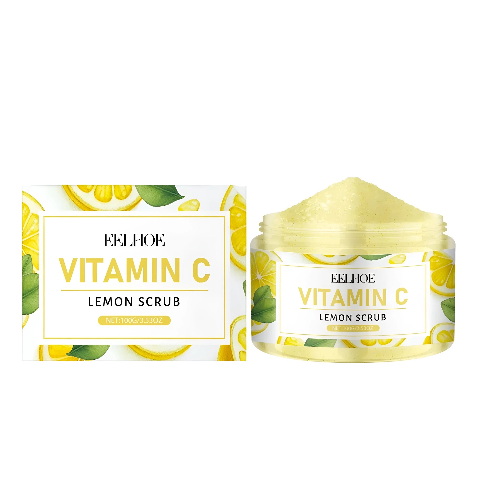 100g tube of Lemon Exfoliating Scrub for facial cleansing with walnut shell powder