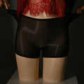Shiny men's seamless underwear stockings in multiple colours on a mid waist model