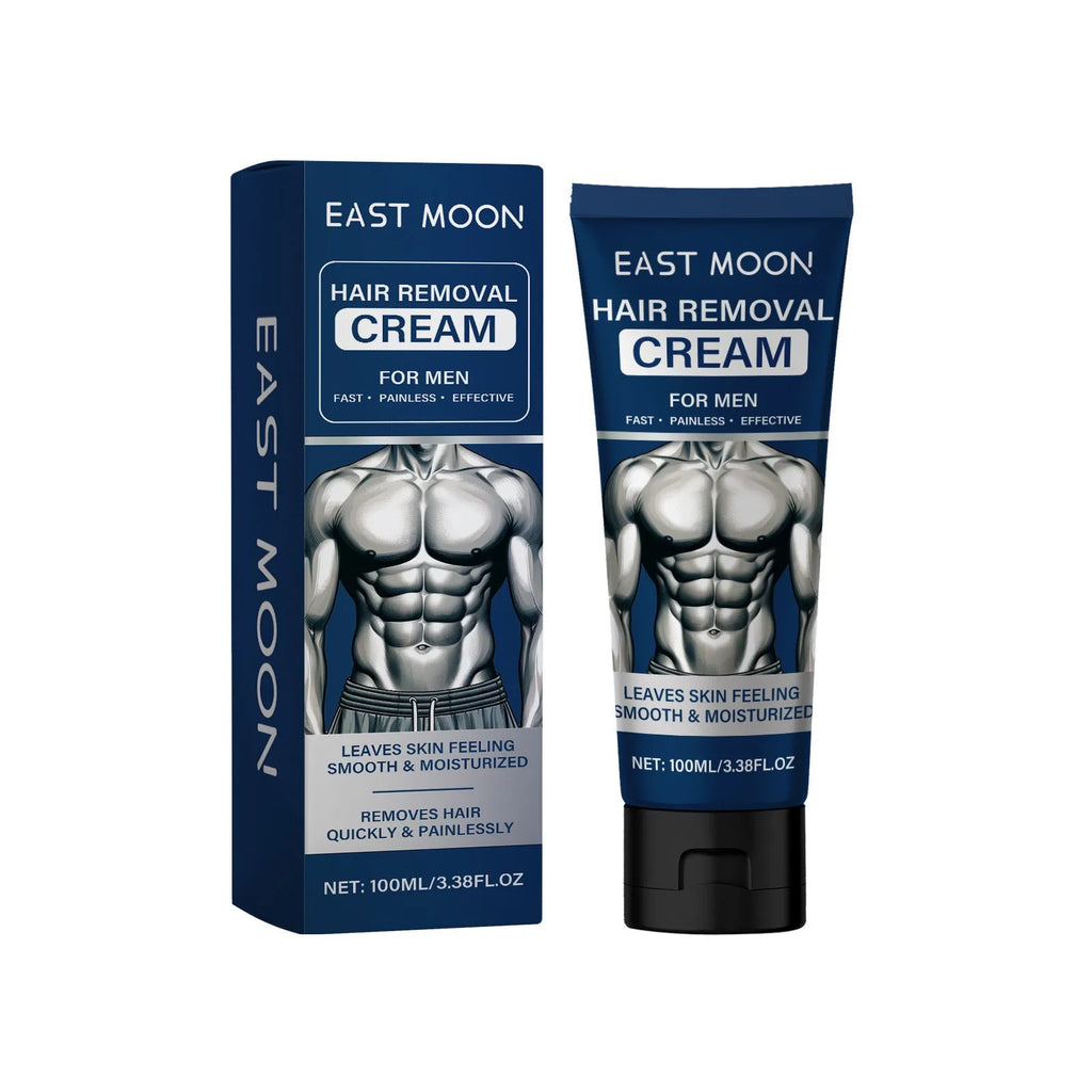 Men's hair removal cream bottle for beard, armpit, lip and body hair removal