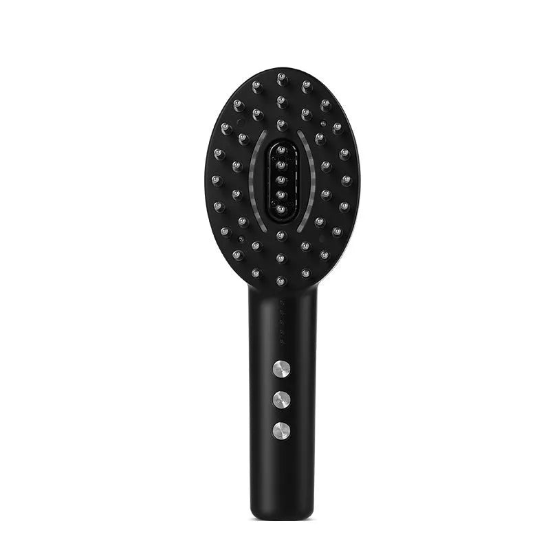 KD3802 Black scalp medicine supplying device with multifunctional vibration massage host unit.