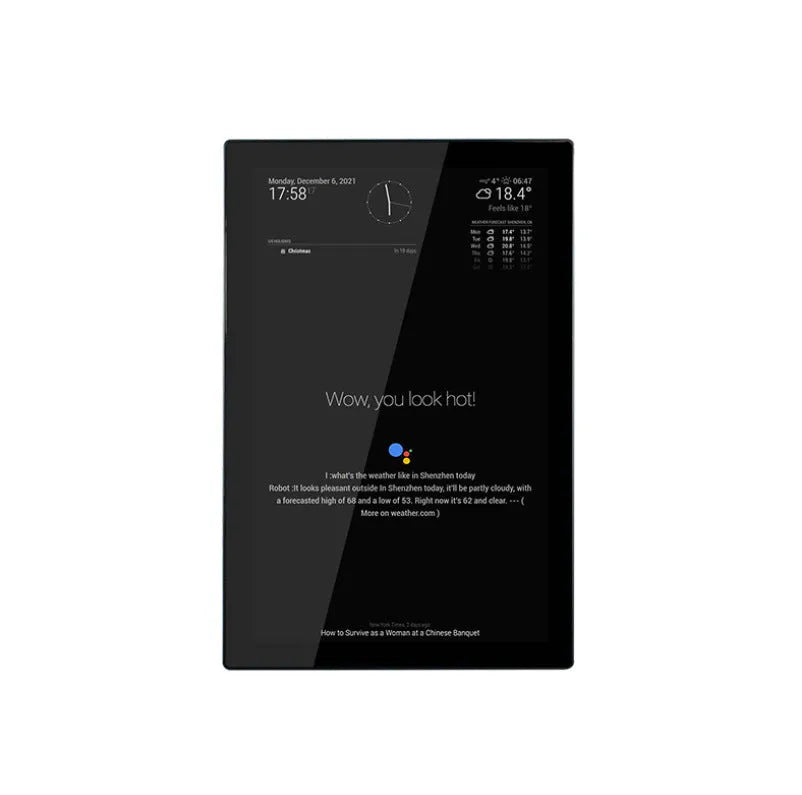 13.3-inch integrated computer voice assistant CM4 main control touch display with ABS construction