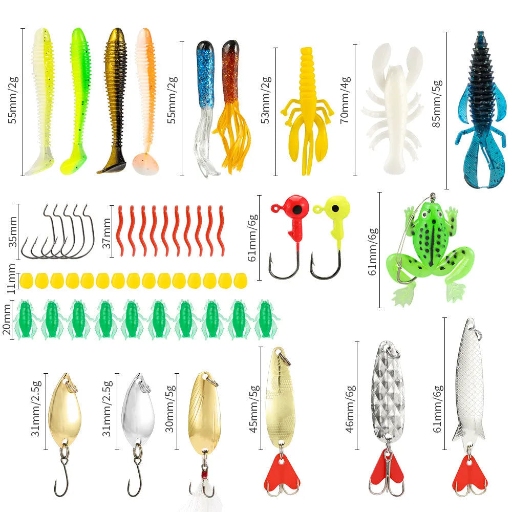 Christmas Mino Bog 24-piece metal fishing lure blind box set in 01 Style colour.