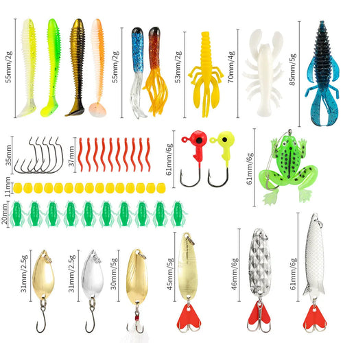 Christmas Mino Bog 24-piece metal fishing lure blind box set in 01 Style colour.