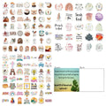 Set of 50 graffiti stickers with assorted random patterns for personalising items