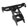 Black aluminium alloy Honda motorcycle rear licence plate holder with baked paint finish