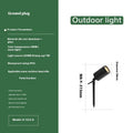 Outdoor aluminium ground lamp with IP65 waterproof rating for courtyard lighting
