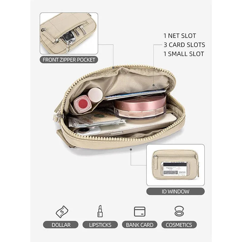 Waterproof quilted transparent deck handbag in seven colour options with nylon construction