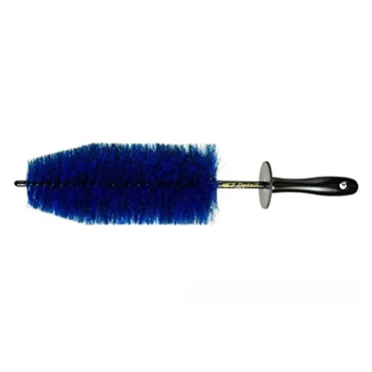 Blue engine silo hub cleaning brush with plastic PP line coated steel wire in three sizes