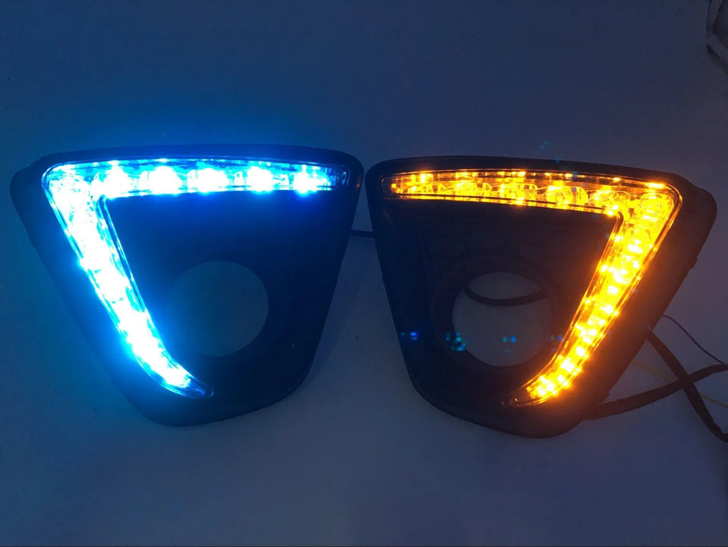 Mazda CX-5 daytime running light LED replacement set with electroplated white light finish options