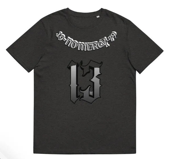 Men's black casual T-shirt with a 3D digital print design on the front, featuring a round neck and short sleeves.