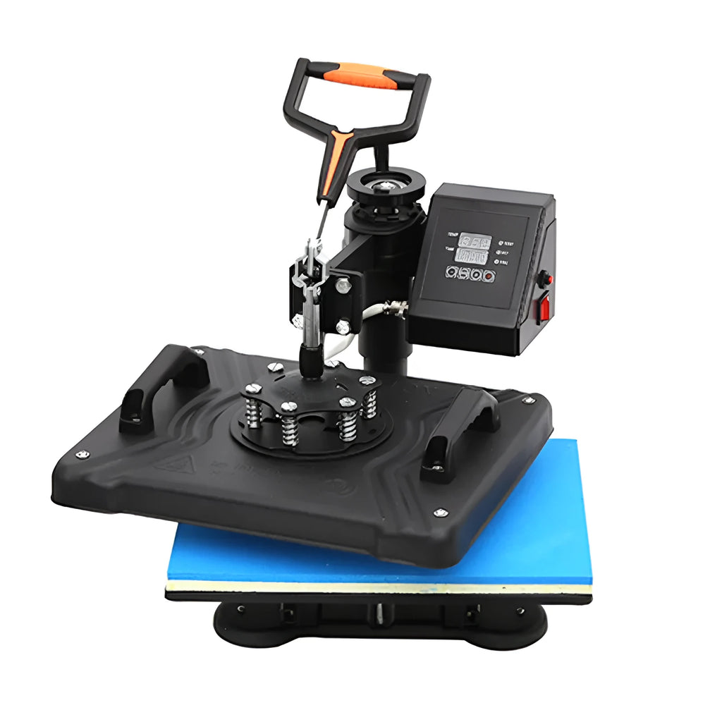 Black thermal transfer printing machine for fabric and t-shirt applications with 1250W motor