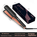 Hair straightener with temperature display showing 207℃ on ceramic anion plates