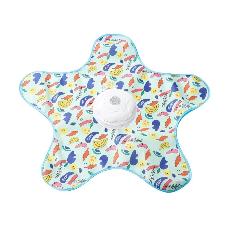 Smart cat hunting cover electric toy in blue-fish colour, made from PP material, designed for interactive play