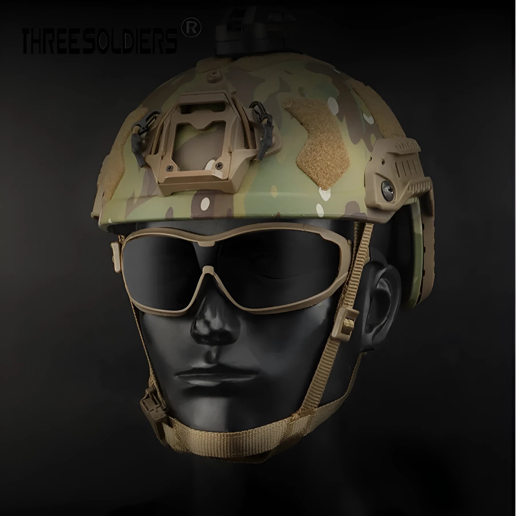 Outdoor fishing sand-proof goggles with plastic full rim frame, transparent lens, sports style, available in black mud army colour