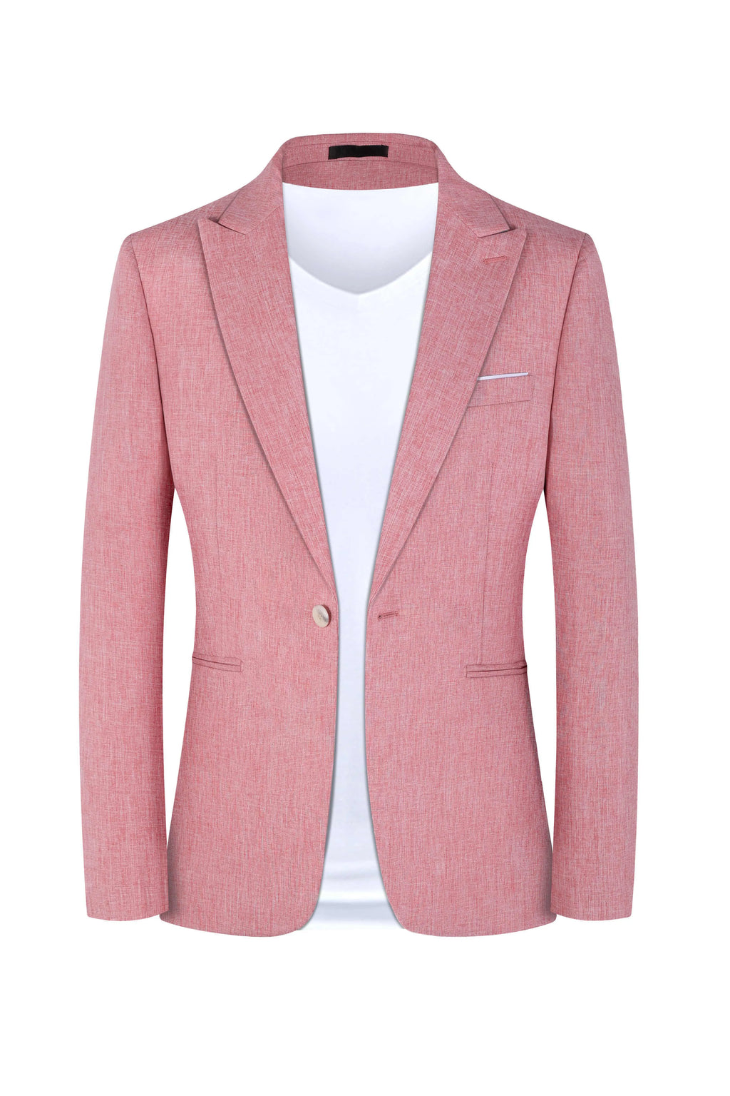 Men's western style casual suit in pink or light blue colour for spring and summer wear
