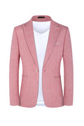 Men's western style casual suit in pink or light blue colour for spring and summer wear