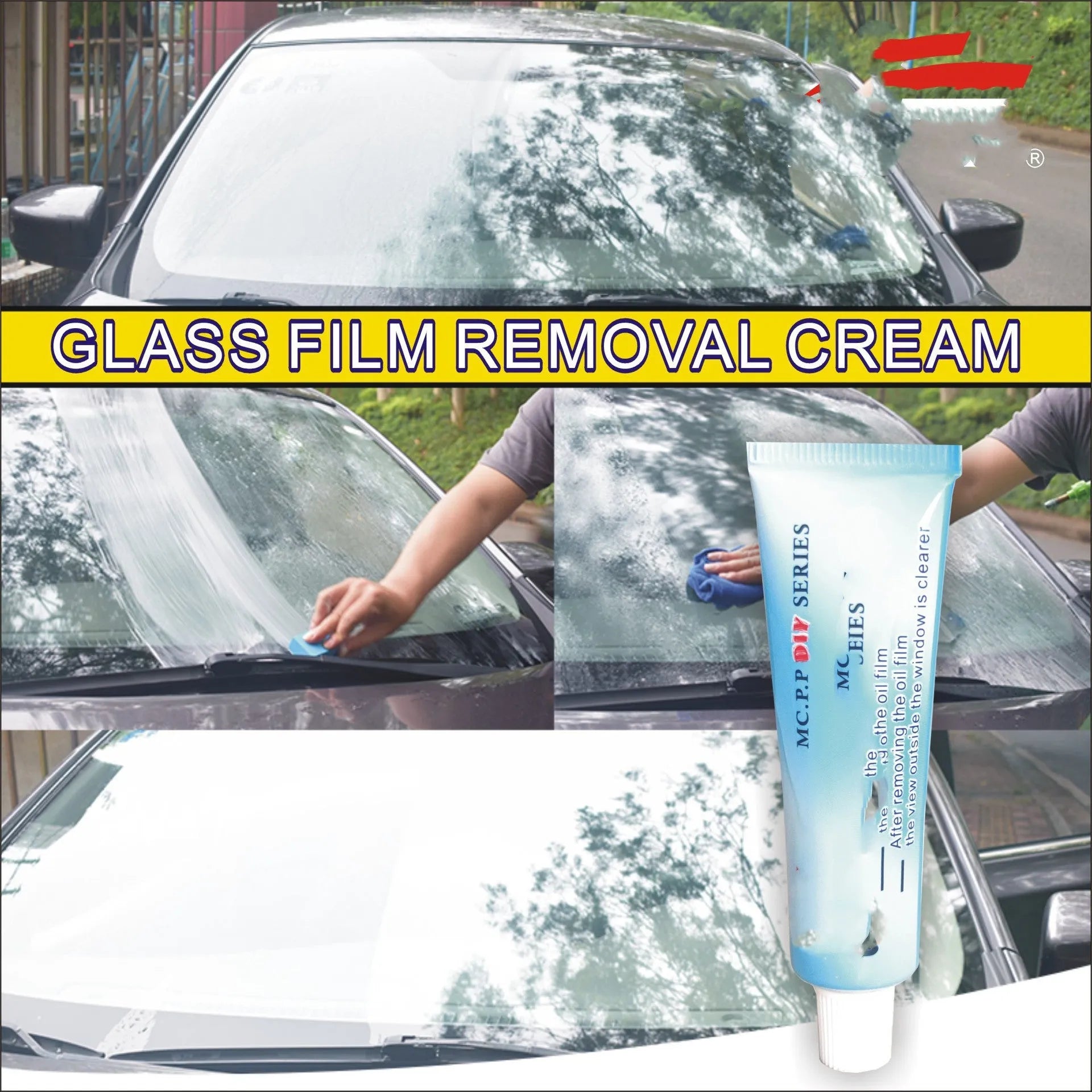 15ml automotive glass anti-fog spray in white English packaging for car windscreen rain protection