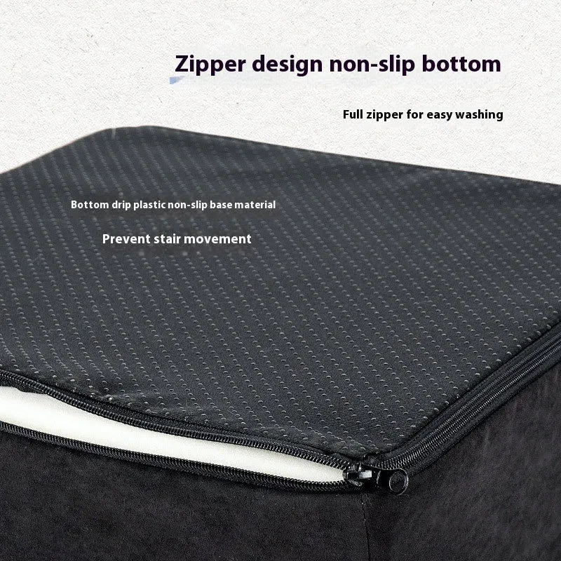 Wave pet stairs for small dogs in cloth fabric with multi-level slope options and colour choices including beige, gray, black, khaki, and tiger embroidery