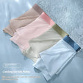 Men's ice silk shorts in bean green with a mid-waist, seamless design.