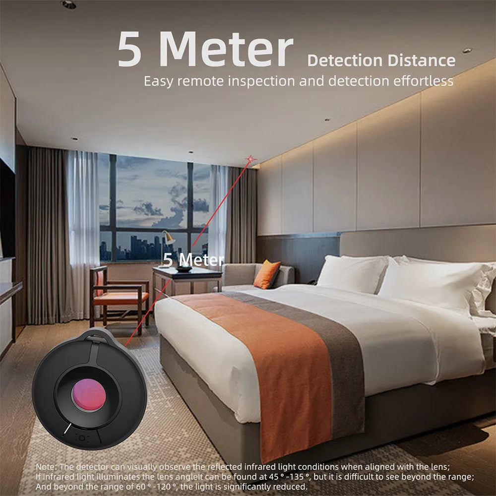 S600 compact infrared camera detector for finding hidden cameras with 5 metre detection range