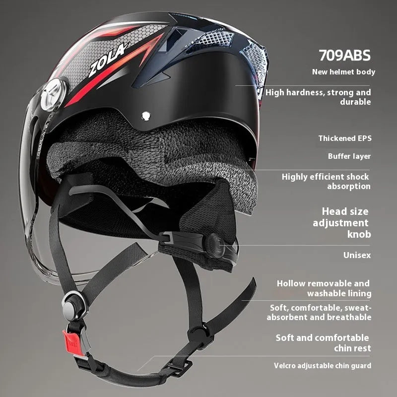 Children's 3C motorcycle half helmet in multiple colour variations with universal sizing