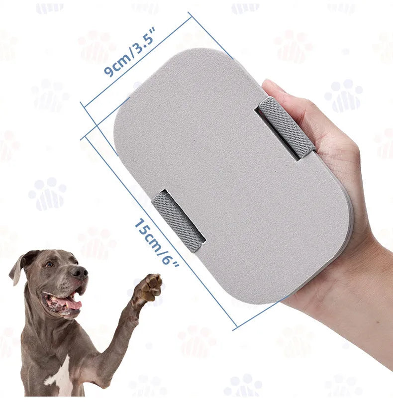 Grey pet nail grooming tool with detachable grinder and scraper attachments for dogs and cats