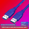 USB 3.0 data cable with nickel-plated connectors for mobile hard disk box connectivity
