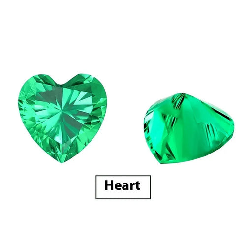 Columbia green cultivated emerald gemstones in round and princess cut sizes for jewellery making