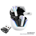 GameBuds G7 gaming earbuds with gradient breathing light in StarCraft Black, including 2.4G receiver