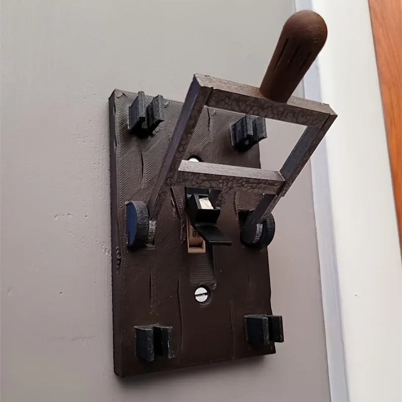 Mechanical single control wall switch panel for American standard exposed installation