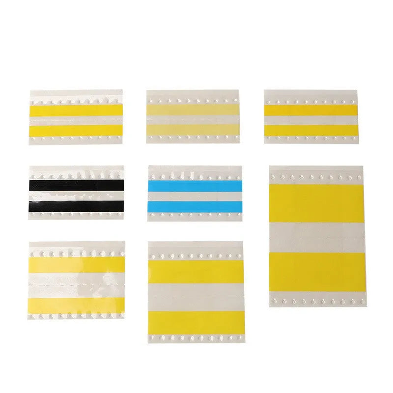 Double-sided splicing tape on reel for placement machines in various widths and colours.