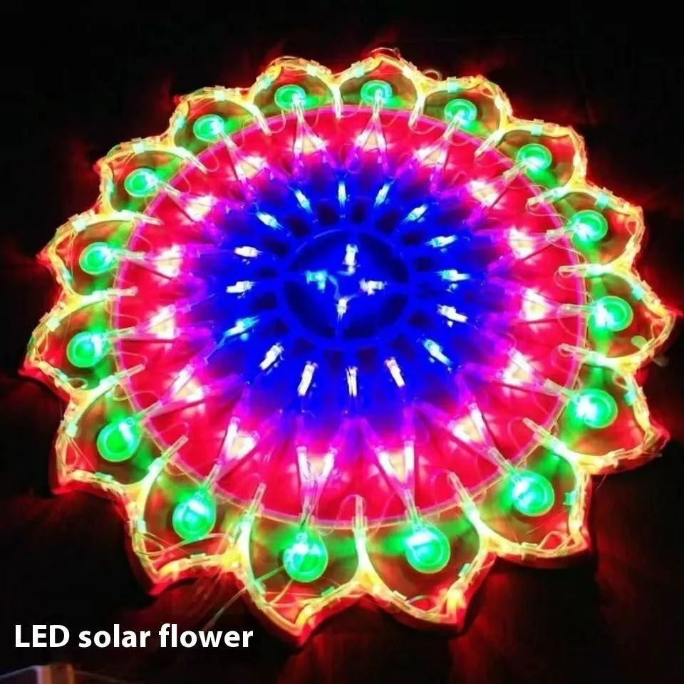 Christmas festival outdoor decorative string lights with peacock, heart, sunflower and star shapes
